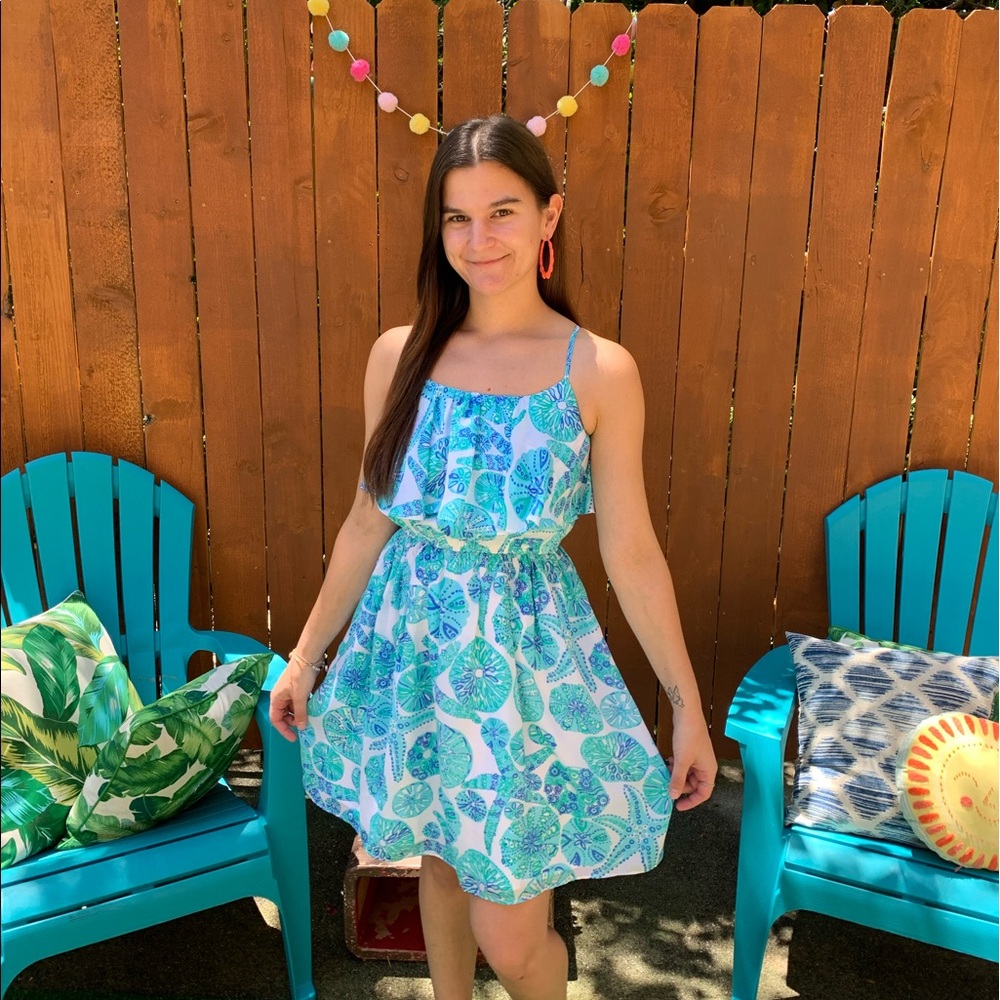 Lilly Pulitzer Target Blue Green Seastar Sundress